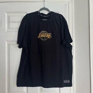 New Era Los Angeles Lakers T-Shirt Mens 3XL Big & Tall Black Graphic